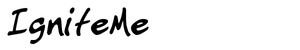 IgniteMe font preview